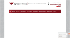 Desktop Screenshot of lightspeedfinance.com.au
