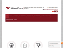 Tablet Screenshot of lightspeedfinance.com.au